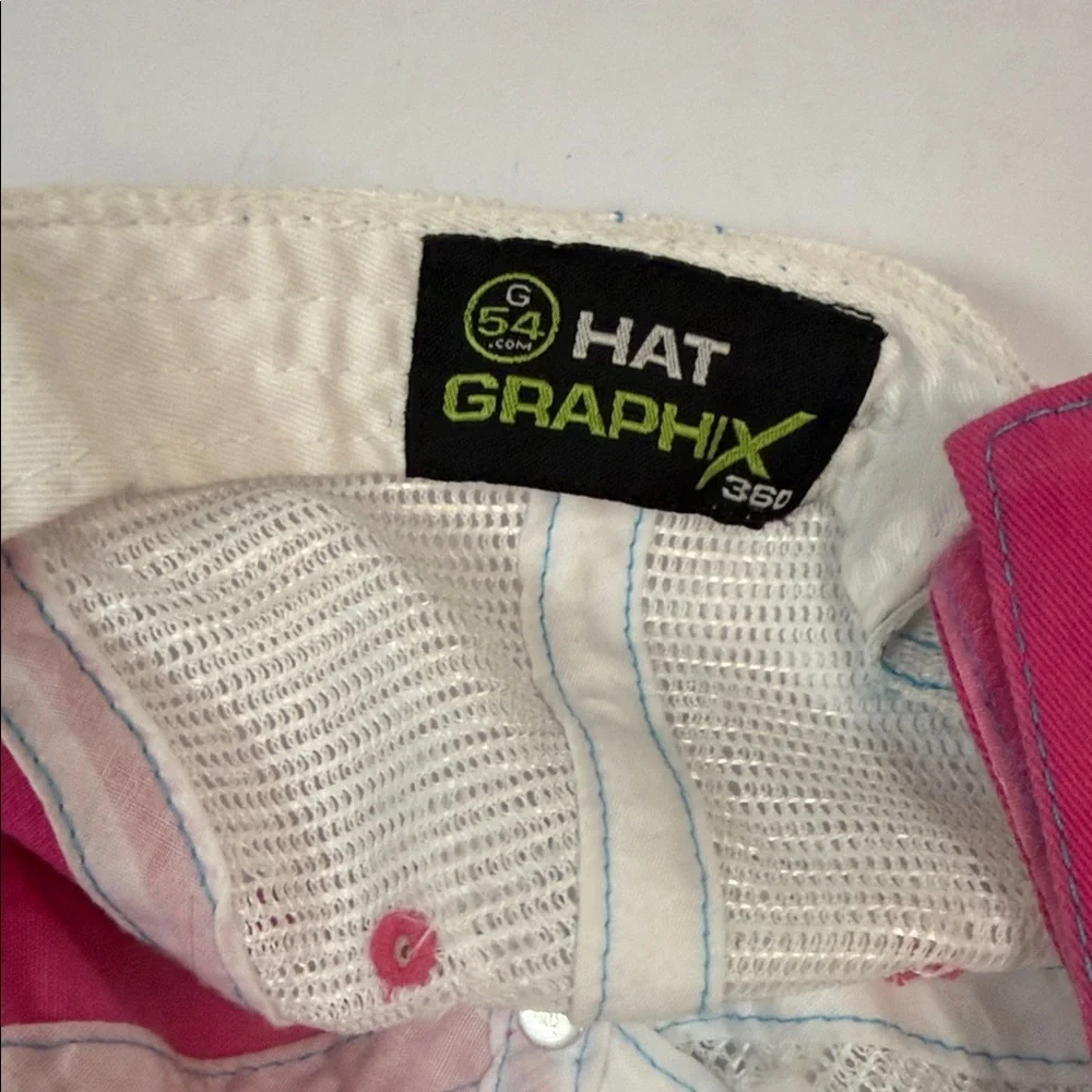Vibrant Pink and White Kids Cap with Patch